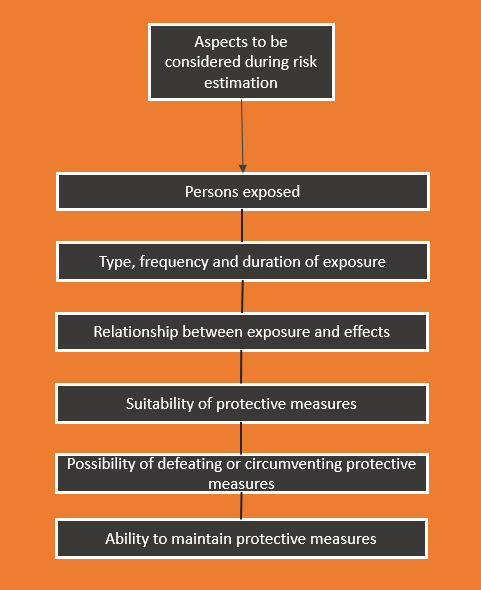 Aspects to be considered during risk estimation