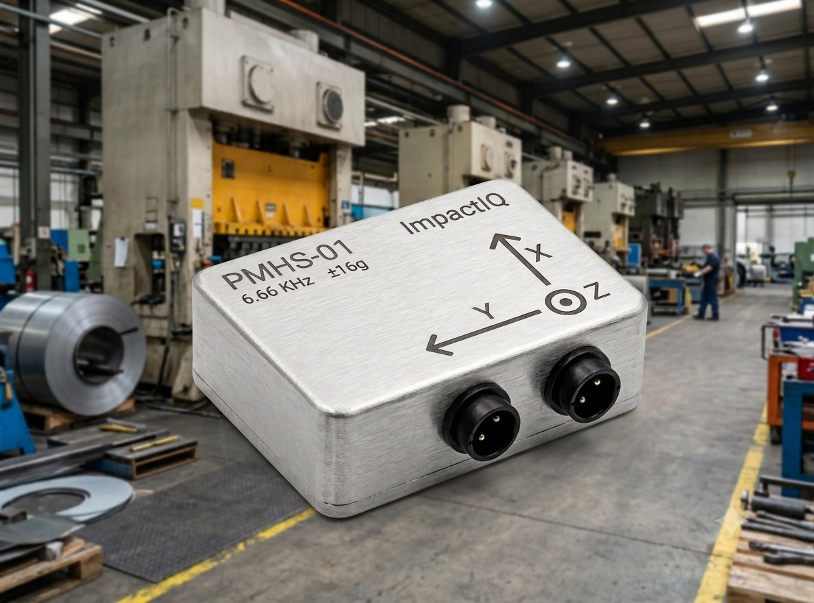 PMHS-01 hassas titreşim sensörü — 6.6 kHz ODR, ±16g